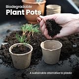 DIVCHI 96x 6cm Biodegradable Seedling Pots Paper Cups for Herbs Vegetables view 2