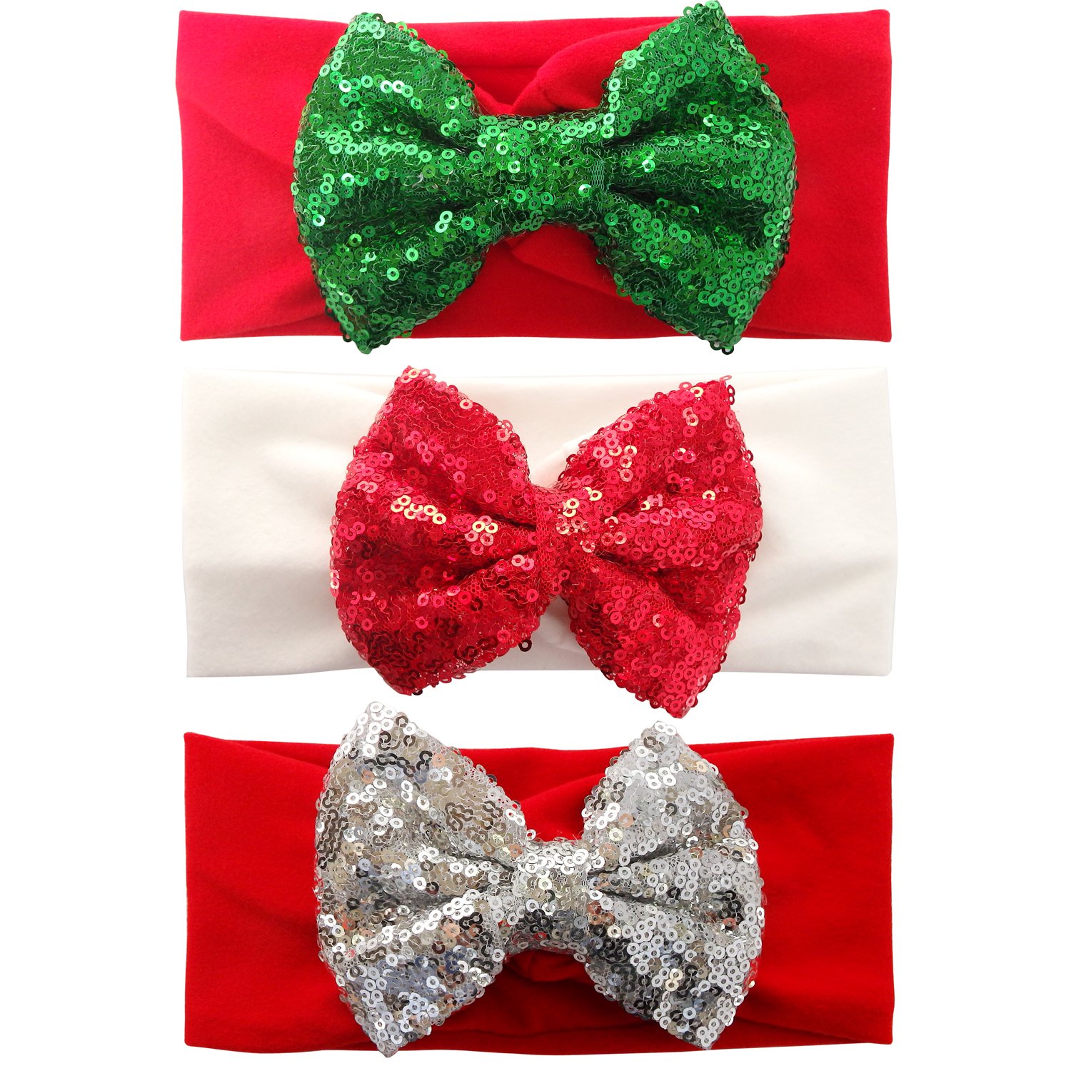 christmas bows for baby girl