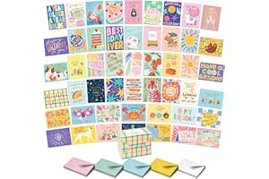 Sweetzer & Orange Happy Birthday Cards with Envelopes and Assortment Box – Variety Set of 50 Assorted Birthday Notes. Perfect
