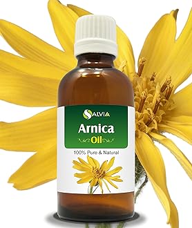 Arnica (Arnica Montana) Therapeutic Essential Oil by Salvia Amber Bottle Natural Uncut Undiluted Pure Cold Pressed Undiluted Aromatherapy Premium Oil 30 ml (1.01 fl oz)