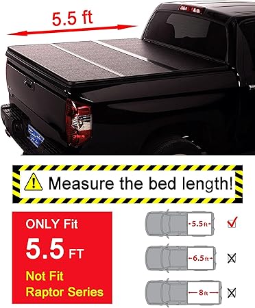 Rugged Liner Fcf6509 Premium Soft Vinyl Tonneau Cover For Ford F150 Pickup 65 Foot Bed Without Util Tonneau Cover Tri Fold Tonneau Cover Folding Tonneau Covers
