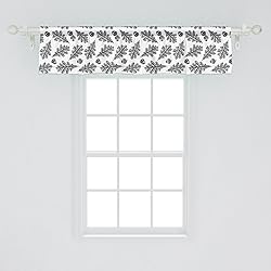 Ambesonne Acorn Window Valance, Elaborated