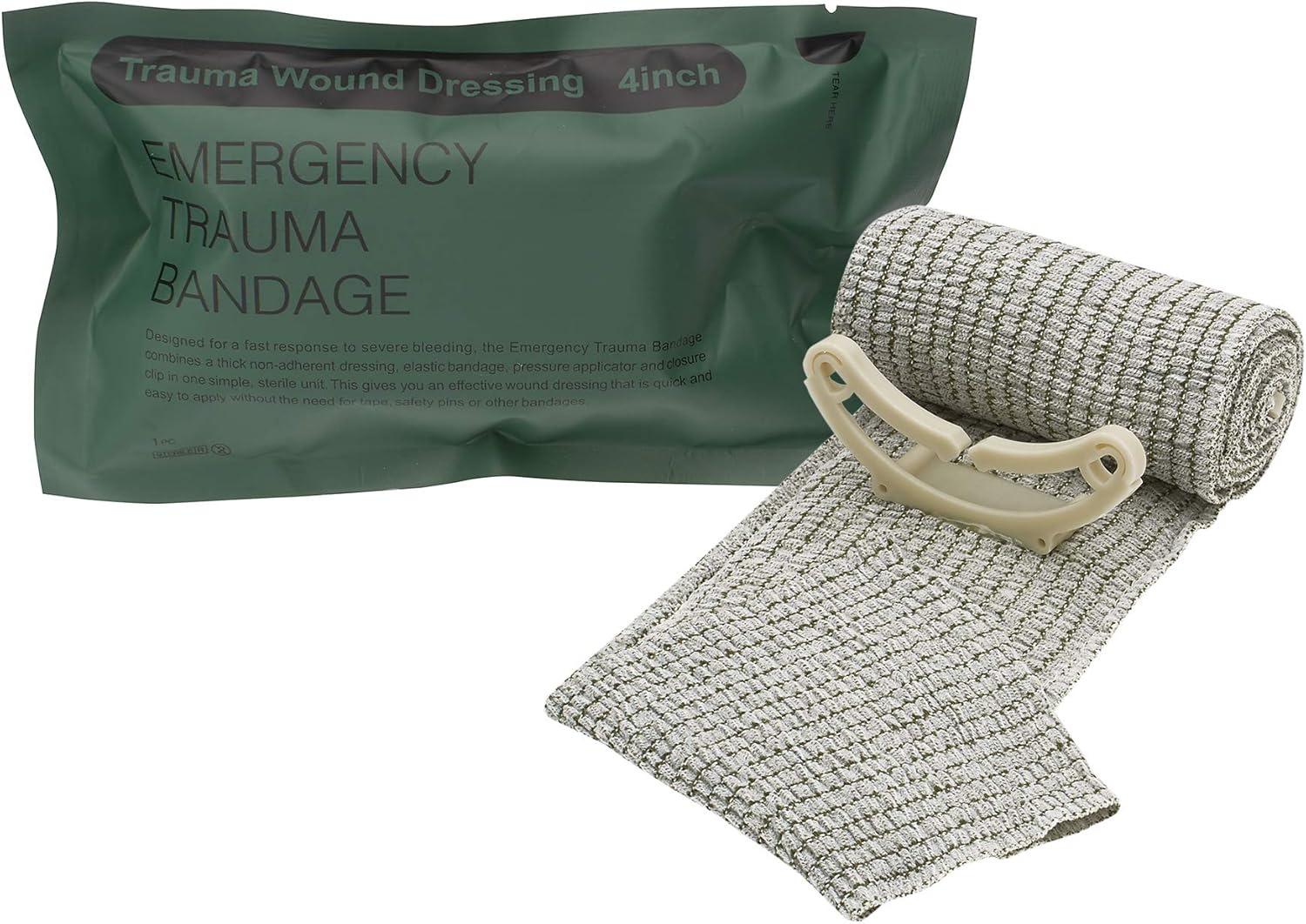 AsaTechmed Premium Rip Away IFAK MOLLE Pouch with Stop The Bleed Kit First Aid Combat Survival Kit Outdoors Hiking Camping Gift for Him (Green) : Sports & Outdoors