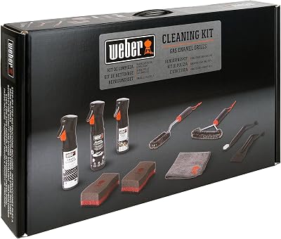 Weber Cleaning Kit for Enamel Gas Barbecues with Brushes and Scraper