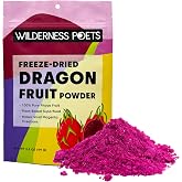 Wilderness Poets Freeze Dried Dragon Fruit Powder - Pink Pitaya (Pitahaya) 3.5 Ounce