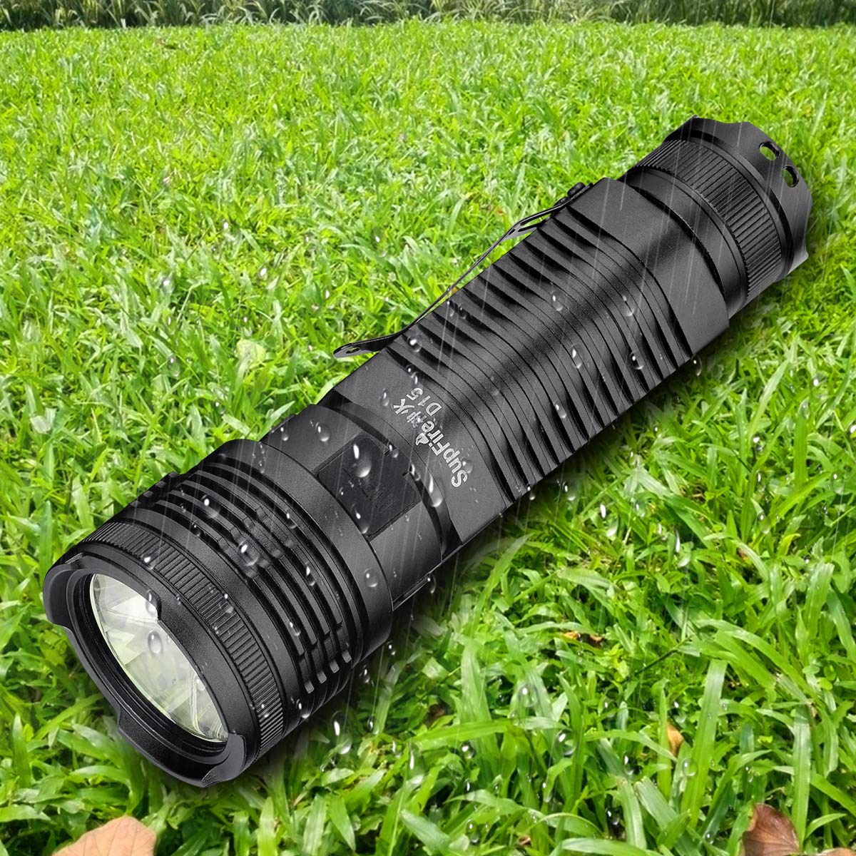 Supfire USB Rechargeable Flashlight,Mini Emergency Flashlight with Side