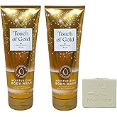 Bath & Body Works Touch of Gold 2-Pack Moisturizing Body Wash Bundle with a Natural Oats Bar Soap - Full Size
