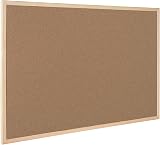 Q-Connect Lightweight Cork Noticeboard 400 x 600 mm with Wooden Frame view 2