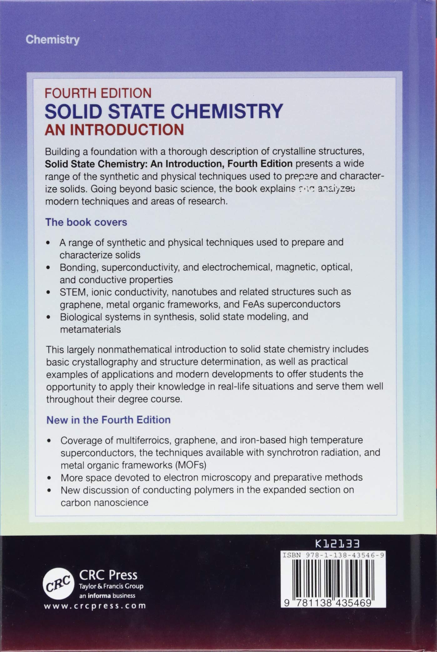 An Introduction Solid State Chemistry Fourth Edition - 