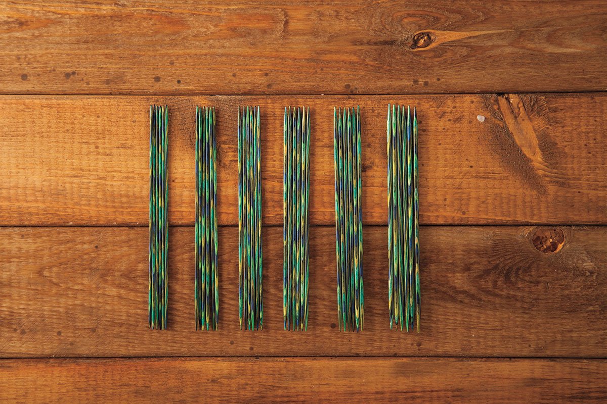 (15cm, Caspian) - Knit Picks 5.9 inches (15 cm) Caspian Wood Double Pointed Needle Set