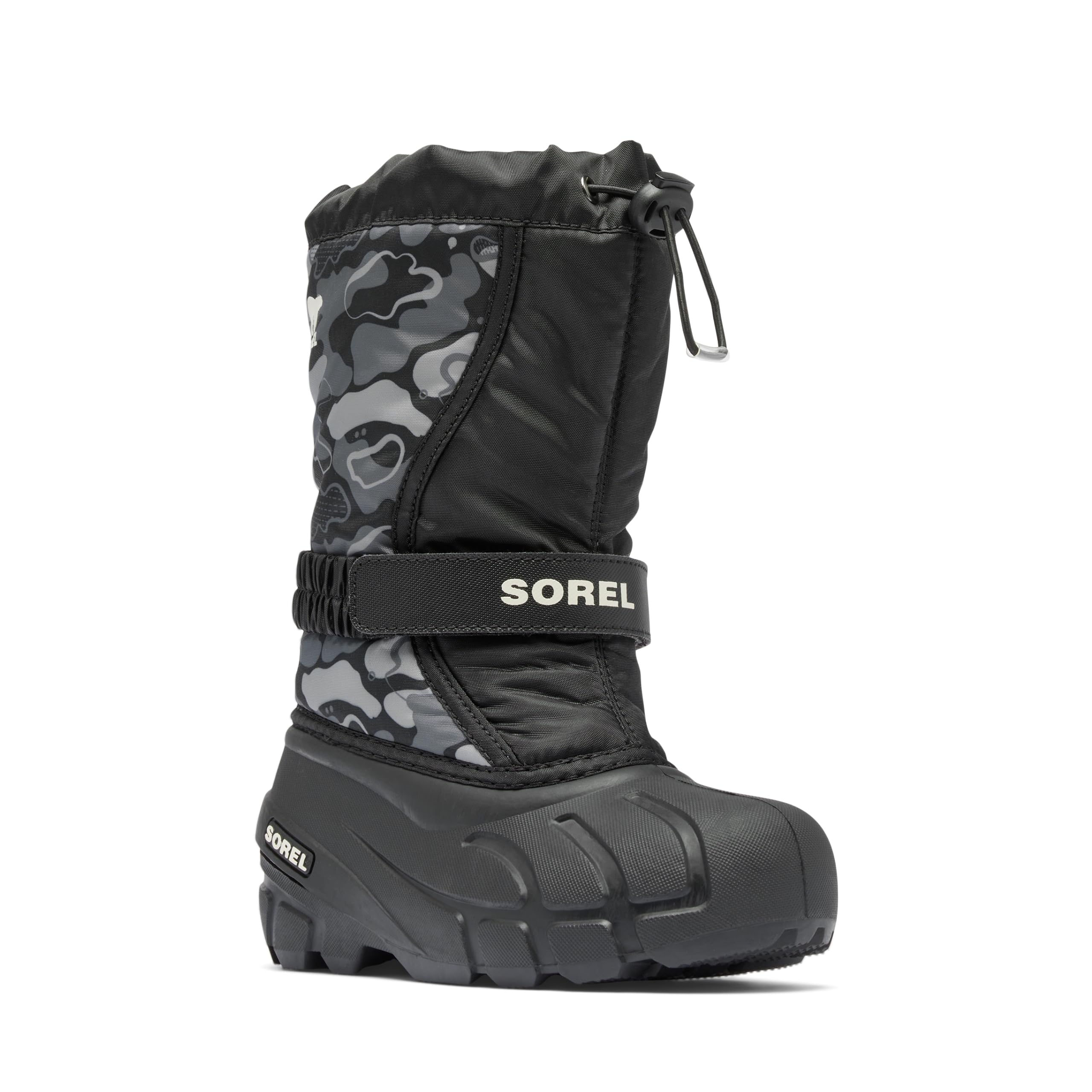 SOREL Children’s Flurry Boot – Black, Quarry – 8