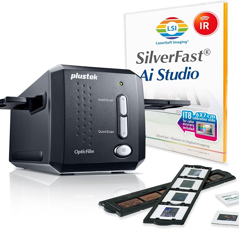 Plustek 8200iAi Opticfilm AI Film Scanner w/ SilverFast Ai Studio 8 & IT8 Target