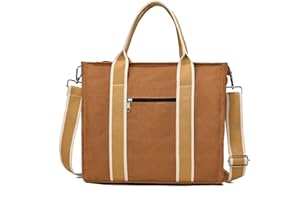 LoZoDo Canvas Handbags for Women With Pockets,Crossbody Purses Everyday Bag Gift Tote Bags for Vacation, Shopping, Grocery