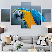 SIGNWIN 5 Panel Canvas Wall Art Modern Art Birds Bohemian Expressive Multicolor Photography Single for Home Decorations Ready to Hang - 60