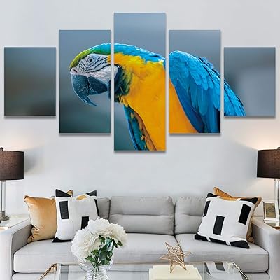 SIGNWIN 5 Panel Canvas Wall Art Modern Art...