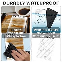 16 Pack Waterproof Notebook 3x5 All Weather Police