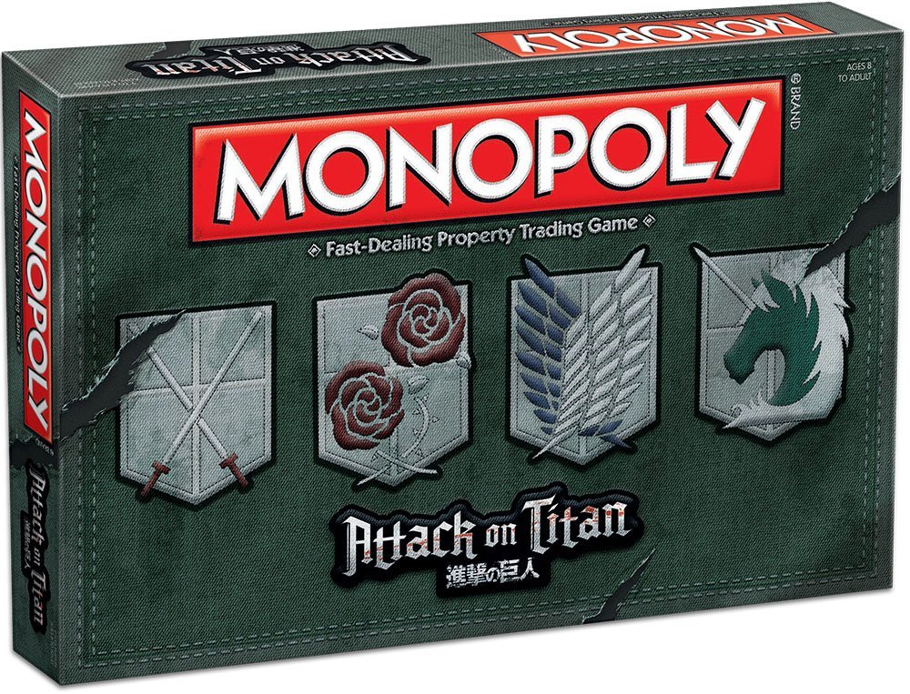 Usaopoly Monopoly Attack On Titan Board Game