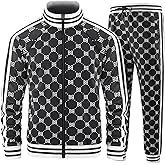 Aeeleire Track Suits for Men Set Plaid Tracksuit Mens Sweatsuits 2 Piece Sport Jogger Sweat Suits Clothes Jogging Outfits