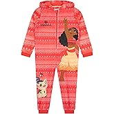Disney Onesie, Moana Pajamas, Fleece Girls Onesie, Princess Girls Pajamas For Kids