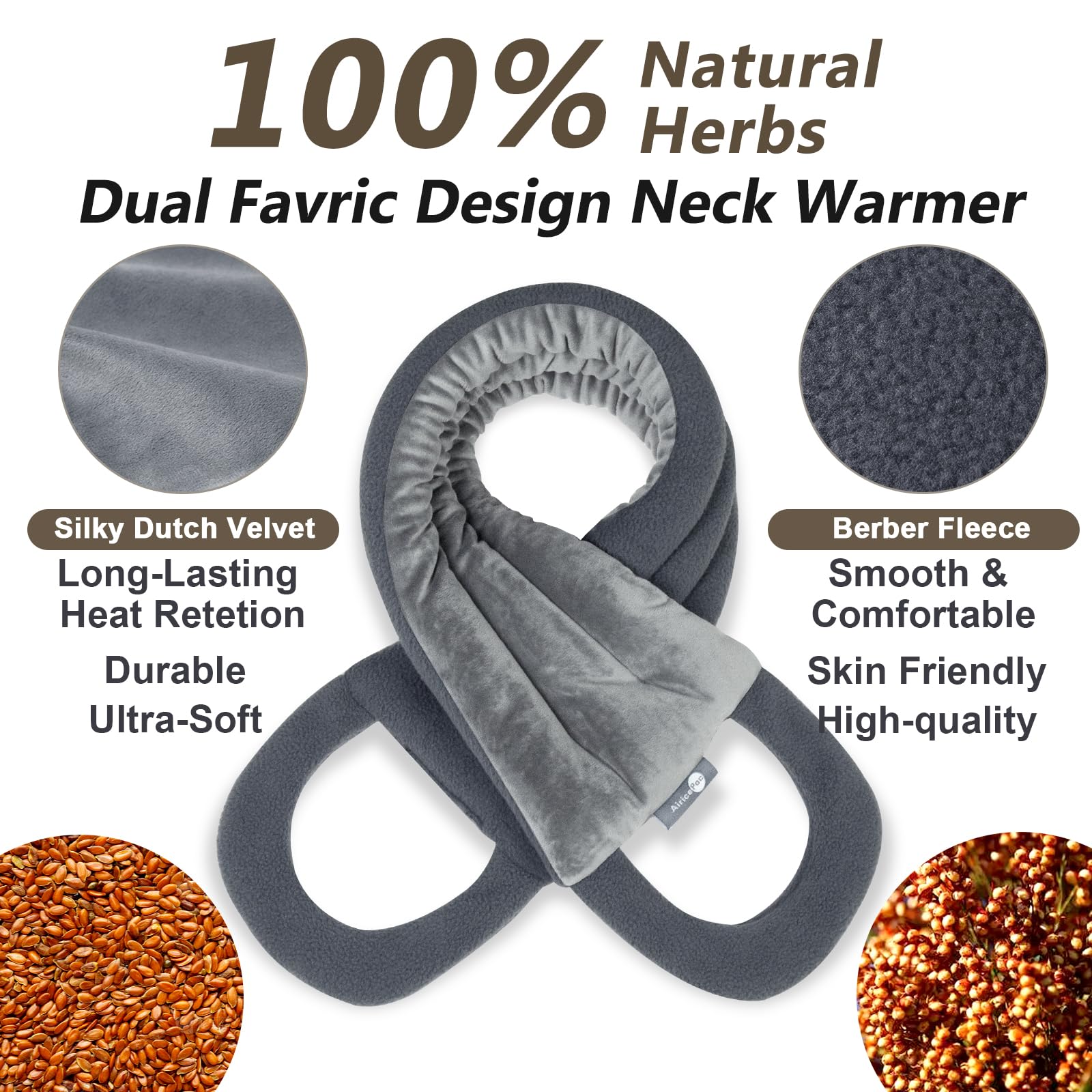 AiricePac Microwave Heating pad for Neck and Shoulders Back 33 * 5