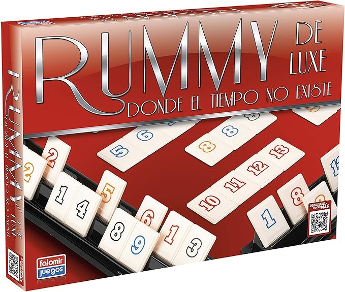 Falomir Deluxe Rummy de Luxe Mesa. Juego Clásico. (646396): Amazon ...