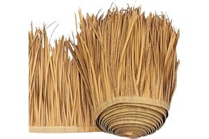 JCPSH Tiki Bar Roof Artificial Mexican Palm Runner Roll Thatch Tile,Serve You for 10 Years,Straw Roof for Tiki Bar Garden Pat
