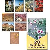 Leanin' Tree The Desert In Bloom - Made In USA - Blank Cards and Envelopes 5x7 Set - 20 Blank Note Cards with Envelopes Featuring Stunning Photographs of the desert - Perfect for Any Occasion