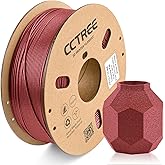 CCTREE PETG Filament 1.75mm, Dimensional Accuracy +/- 0.03mm, 1kg Spool(2.2lbs), Fit Most 3D Printers (Galaxy Red)