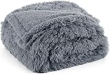 Bedsure Waterproof Dog Blanket Medium 80x100cm Grey - Calming Fleece Pet Throw view 1