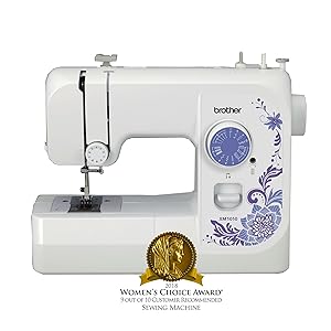 Brother Sewing Machine, XM1010, 10-Stitch Sewing Machine, Portable Sewing Machine, 10 Built-in Stitches, 4 Included Sewing Feet, 25-Year Limited Warranty