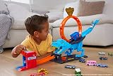 Hot Wheels City T-Rex Chomp Down Race Track with Car 1:64 Scale view 2
