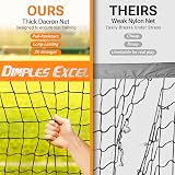 Dimples Excel Pop-Up Football Goal 4x3FT Orange Portable & Foldable view 3