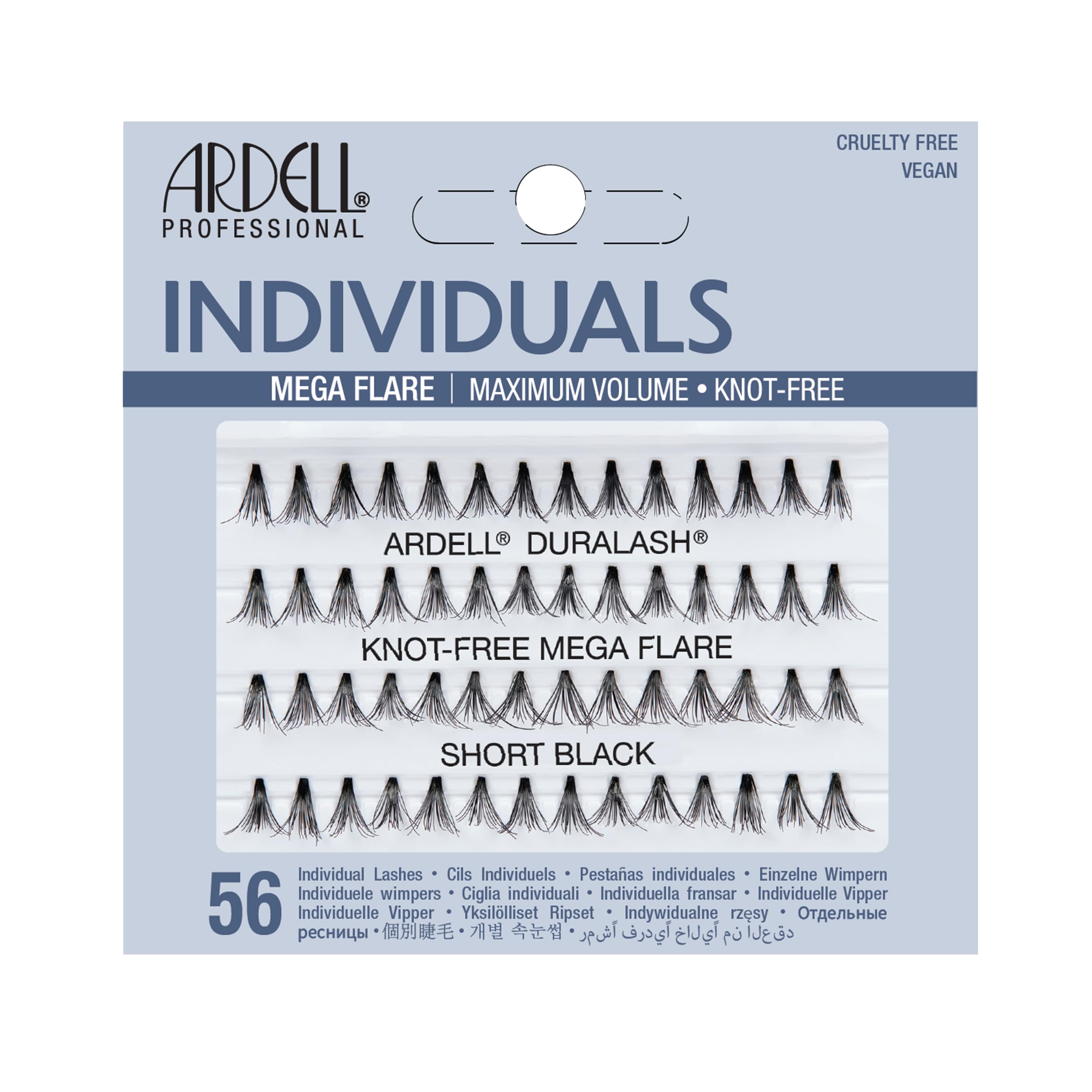 Ardell Mega Knot-Free Individuals, Short Black
