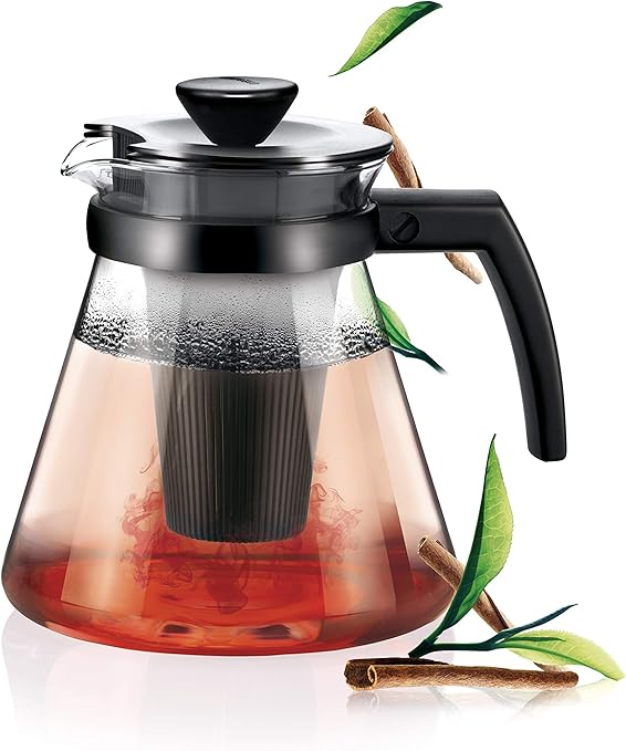 Tea/Coffee Maker 1,25 L with Infuser, Assorted, 17.6 x 14.6 x