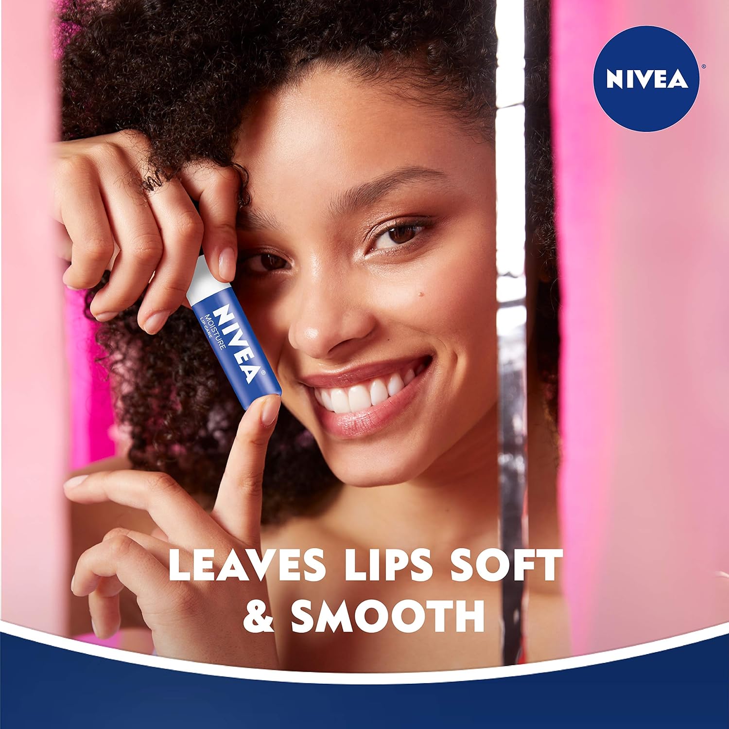 NIVEA Moisture Lip Care, Unisex Intensively Moisturizing Balm, 0.17 oz, Pack Of 4 : Beauty