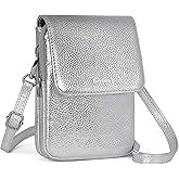 befen Genuine Leather Small Crossbody Bags for Women, Cell Phone Cross body Purse Bag with RFID Blocking Card Slots