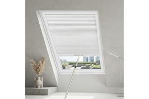 Luxevoir Panoramix Custom Skylight Cellular Blinds & Shades, Blackout Manual Skylight Window Shades Themal Insulation Roof Wi