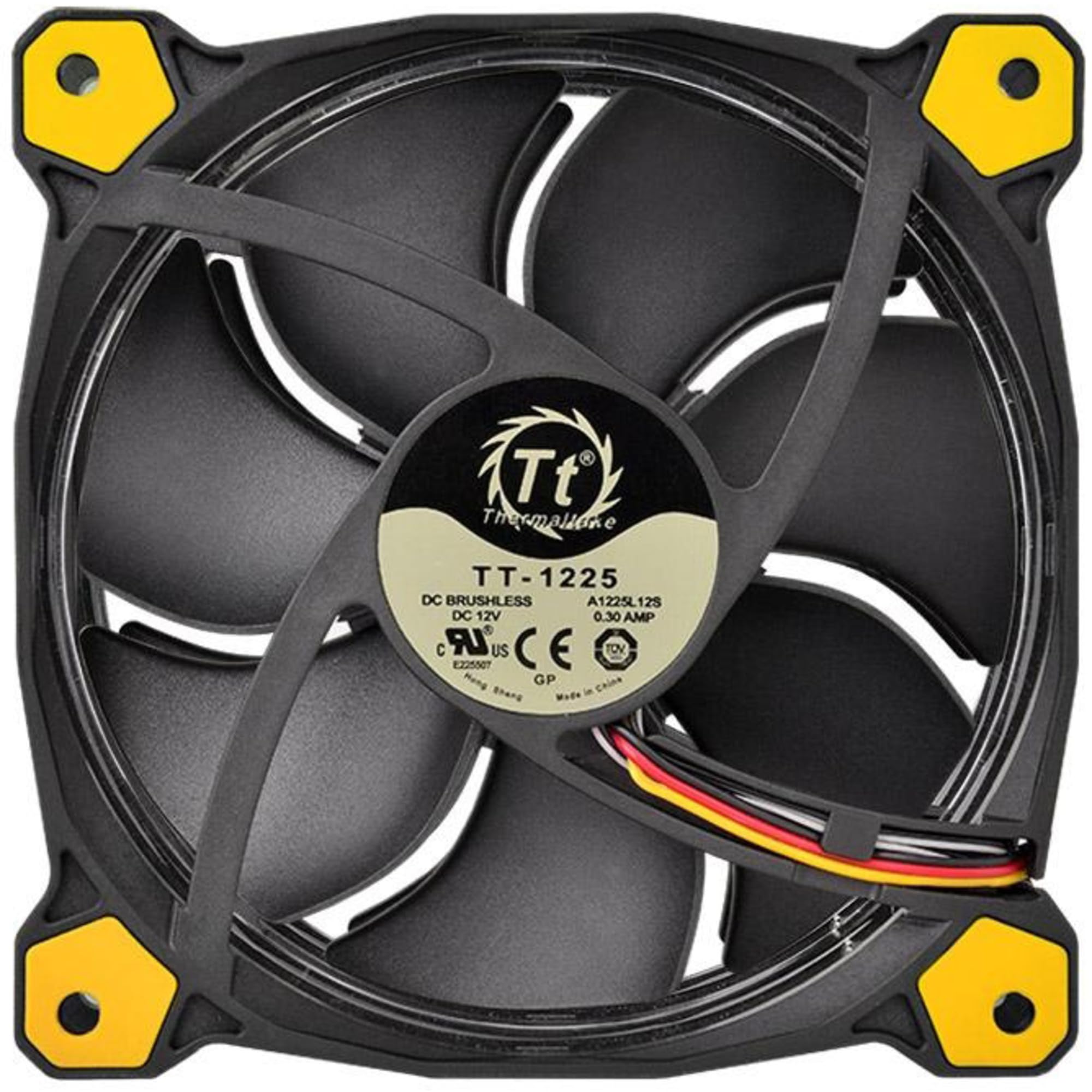 Thermaltake Riing 14 LED PC-Gehäuselüfter gelb 3