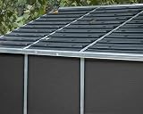 Palram Canopia Rubicon 8x8 Grey Polycarbonate Tool Shed 237x229x235cm Rust view 5