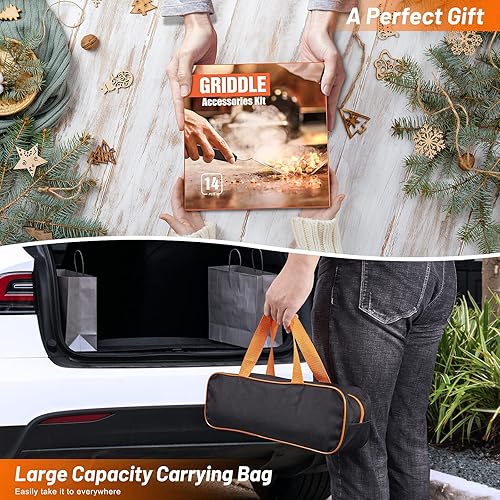 Blackstone Griddle Accessories Kit,14pcs Flat Top Grill