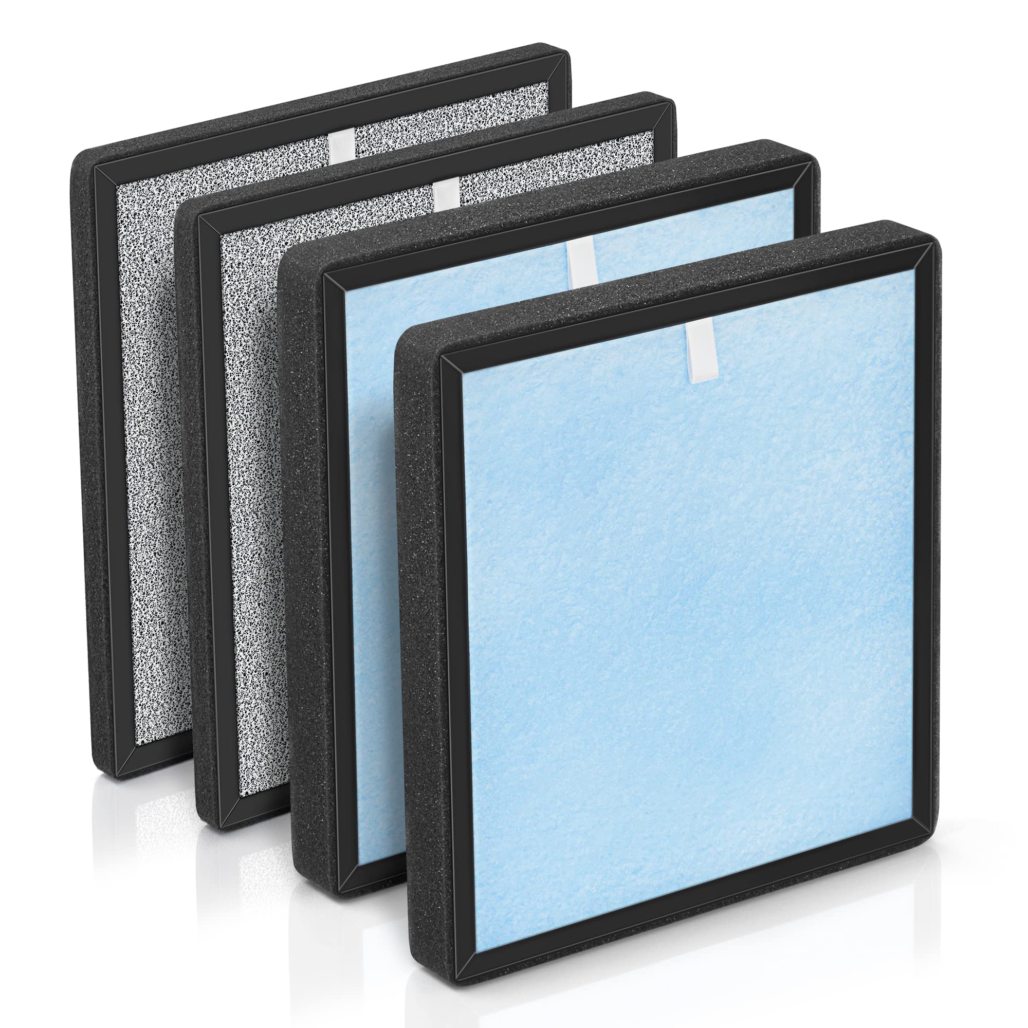 Photo 1 of [2 SETS] HJ-H23 Filters Replacement Kit Compatible with Hejiko Air P urifeir Filter Replacement HJ-H23, Air Cleaner for Home Include 2x H13 HEPA Filter and 2x Activated Carbon Filter Remove Odor