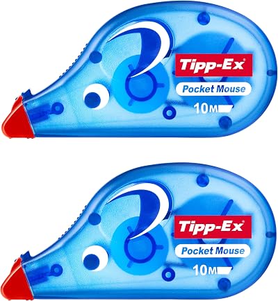 Tipp-Ex Pocket Mouse Instant Correction Rollers 4.2mm 10m White 2 Pack