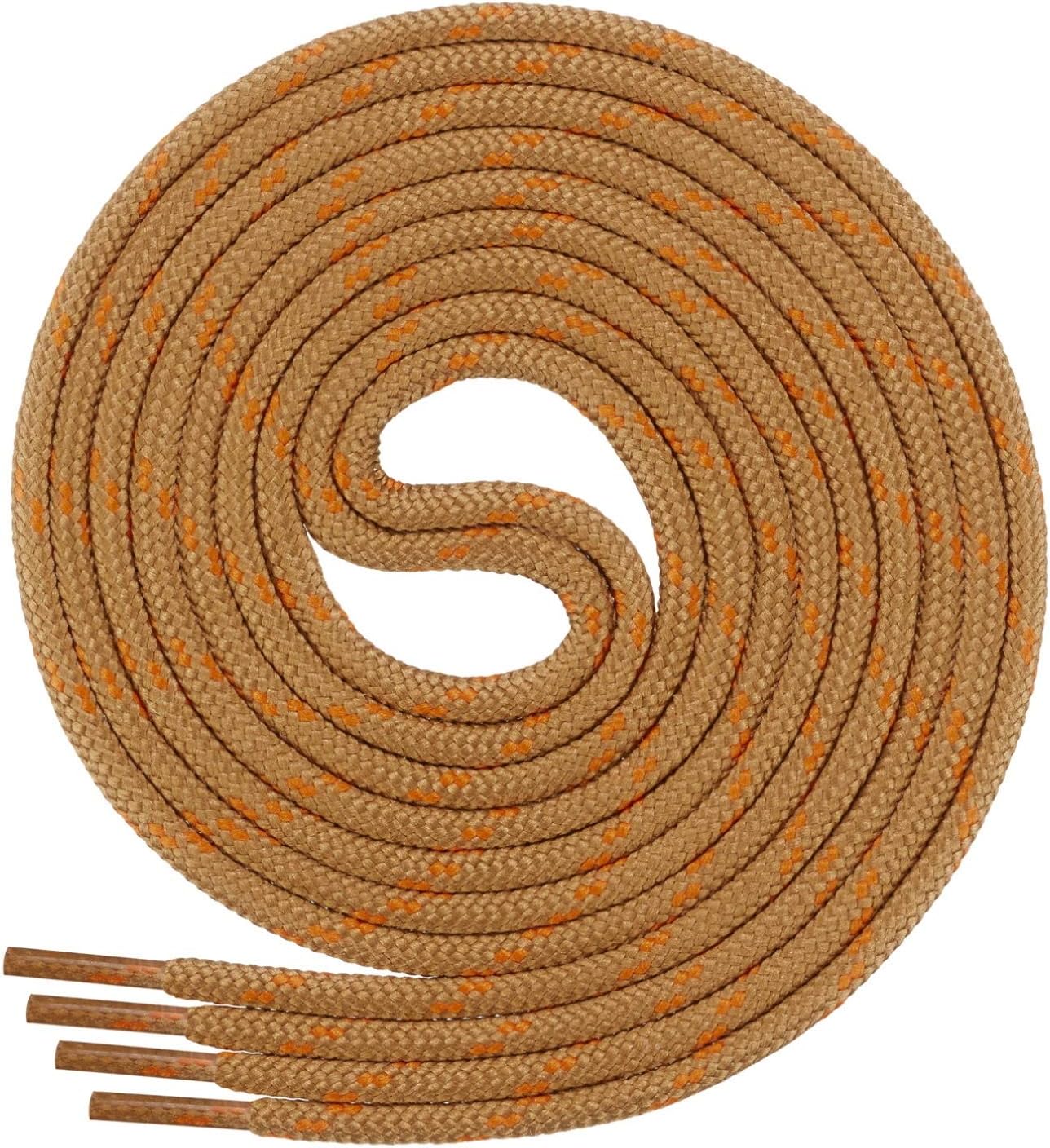 Di Ficchiano quality laces, round, for working shoes and trekking shoes made of 100% polyester, ø approx. 4.5 mm, 27 colors, lengths 70-220 cm