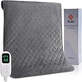 Electric Heating Pad for Back - 32"x24" King Size Heating Pad for Neck Shoulder Legs Knee Feet & Period Cramps, Auto Shut Off, 6 Heat Settings, Moist Heat Options, Machine Washable, Gifts for Women
