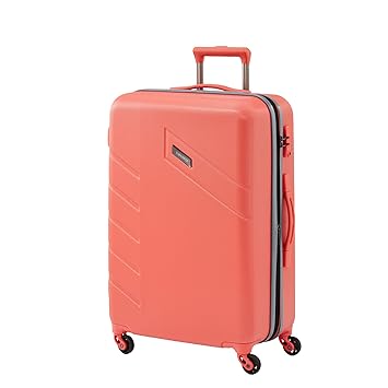 Travelite Tourer 4 Rad Trolley M Erweiterbar, 72748-88 Koffer, 68 cm, 72 Litre, Rot (Lachs)