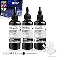KSUMEI Ink Refill Kit for HP 21 22 60 61 62 63 64 65 94 95 96 564 711 901 902 920 932 933 934 940 950 951 952 970 971 Ink Cartridge Bottle (3*Black, 100 ml)