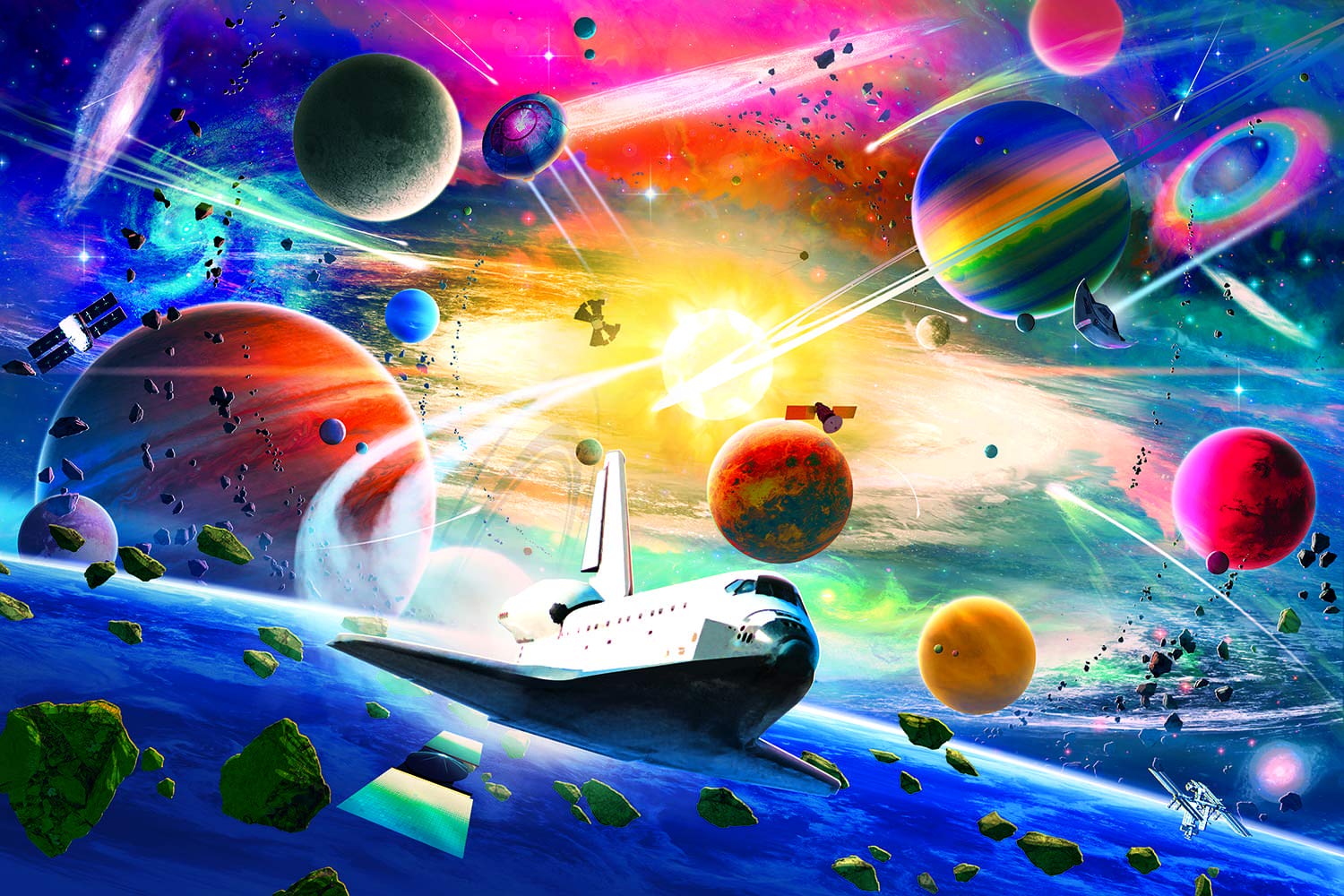 Space Exploration Galaxy Puzzle For Adults And Kids | 1000 Piece Jigsaw Puzzle