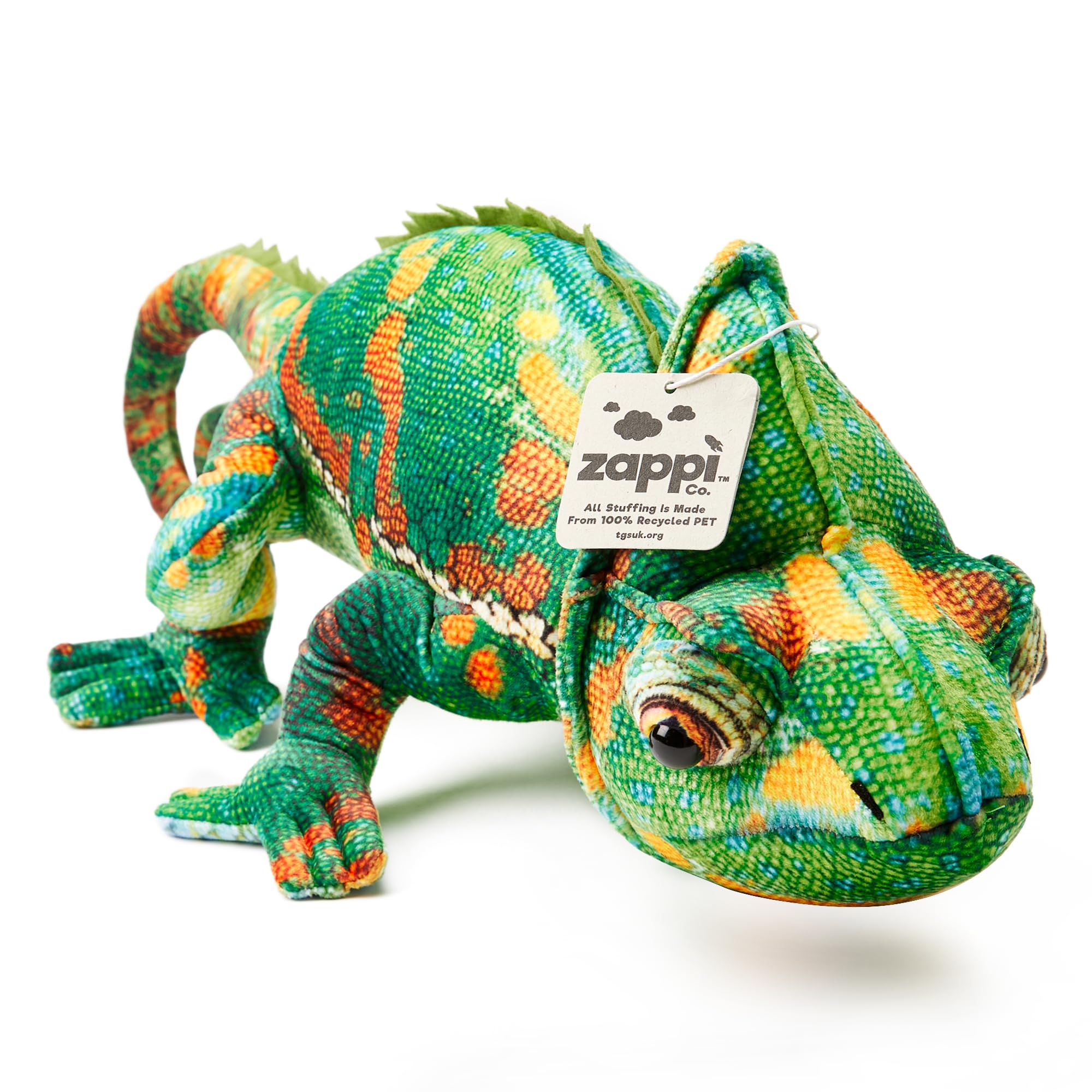 Zappi Co - Children's Realistic Soft Cuddly Plush Toy Animal - Perfect Playtime Companions for Children with Lifelike Detail featured Tiktok (55cm Length) (Chameleon Green) — image 1