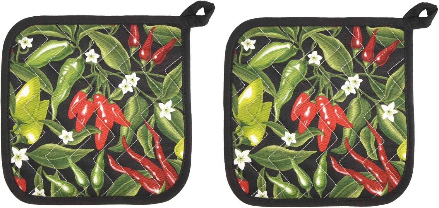 Now Designs Basic Potholders, Provencal Yellow, Set of 2: Home & Kitchen