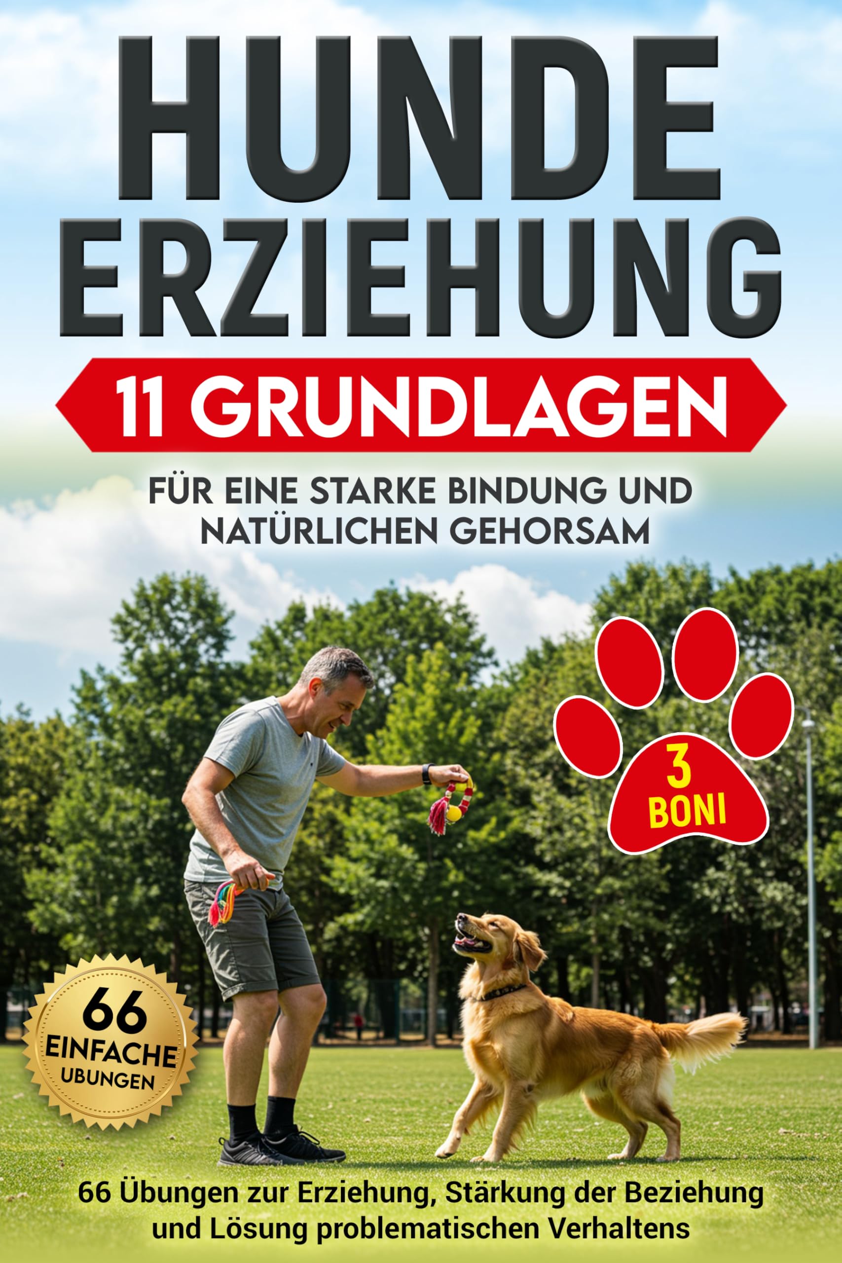 Hundeerziehung: 11 Grundlagen für eine starke Bindung und natürlichen Gehorsam: 66 Übungen zur Erziehung, Stärkung der Beziehung und Lösung problematischen Verhaltens Hundeerziehung: 11 Grundlagen für eine starke Bindung und natürlichen Gehorsam: 66 Übungen zur Erziehung, Stärkung der Beziehung und Lösung problematischen Verhaltens Kindle Edition Paperback